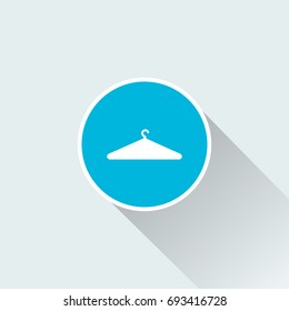 flat Clothes hanger icon