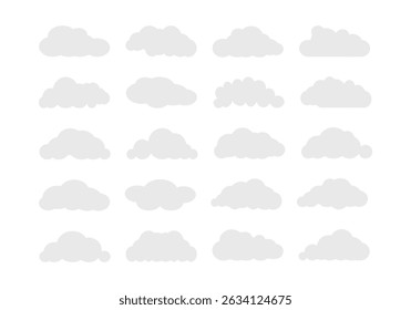 Flat Cloud Cartoon Illustration Element