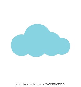 Flat cloud sunny day vector in white background illustration graphic design isolated on white background