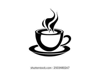 Flat Coffee icon symbol vector Illustration.