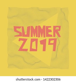 Flat collage illustration. Summer entertainment art. Colorful poster, banner, t shirt design 