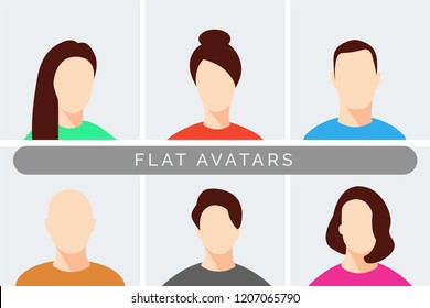 Flat Collection of Avatars