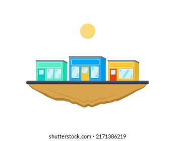 Flat collection of isometric building vector sets with different stylistic variations. Premium architectural vector illustration. Suitable for landing pages, backgrounds, posters and design resources.