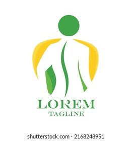 Flat collection physiotherapy logo pack