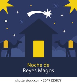 coleção plana reyes magos design vetorial