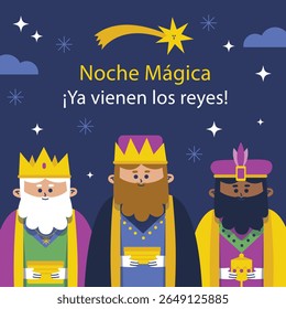 coleção plana reyes magos design vetorial