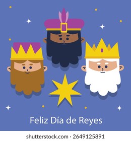 coleção plana reyes magos design vetorial