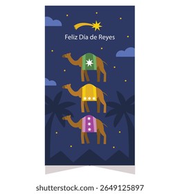 coleção plana reyes magos design vetorial