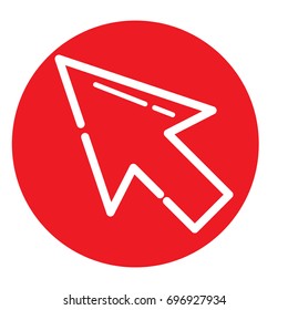 flat color arrow icon