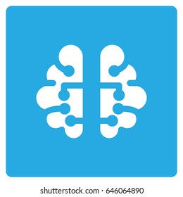 Flat color brain icon
