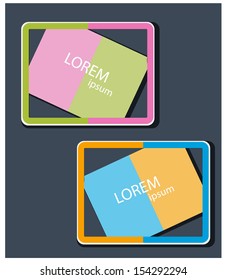 flat  color brochure design