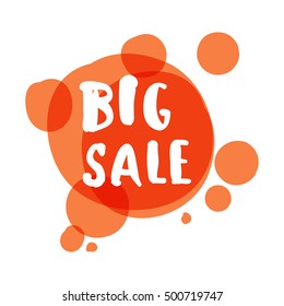 Flat color circle design big sale stickers. Vector illustrations for online shopping, product promotions, website and mobile website badges, ads, print material.