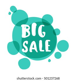 Flat color circle design big sale stickers. Vector illustrations for online shopping, product promotions, website and mobile website badges, ads, print material.