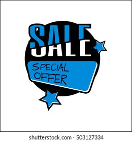 Flat color circle design big sale stickers. Vector illustrations for online shopping, product promotions, website and mobile website badges, ads, print material.