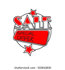Flat color circle design big sale stickers. Vector illustrations for online shopping, product promotions, website and mobile website badges, ads, print material.