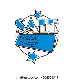 Flat color circle design big sale stickers. Vector illustrations for online shopping, product promotions, website and mobile website badges, ads, print material.
