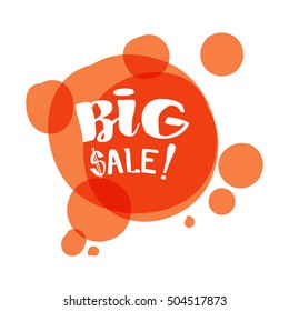Flat color circle design big sale stickers. Vector illustrations for online shopping, product promotions, website and mobile website badges, ads, print material.