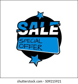 Flat color circle design big sale stickers. Vector illustrations for online shopping, product promotions, website and mobile website badges, ads, print material.