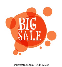 Flat color circle design big sale stickers. Vector illustrations for online shopping, product promotions, website and mobile website badges, ads, print material.