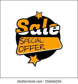 Flat color circle design big sale stickers. Vector illustrations for online shopping, product promotions, website and mobile website badges, ads, print material.