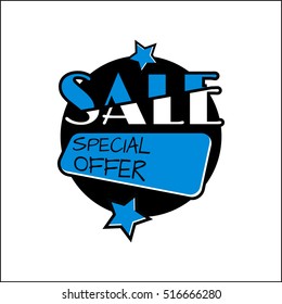 Flat color circle design big sale stickers. Vector illustrations for online shopping, product promotions, website and mobile website badges, ads, print material.