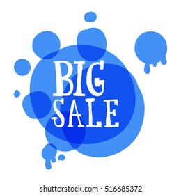 Flat color circle design big sale stickers. Vector illustrations for online shopping, product promotions, website and mobile website badges, ads, print material.