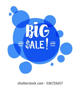 Flat color circle design big sale stickers. Vector illustrations for online shopping, product promotions, website and mobile website badges, ads, print material.