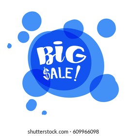 Flat color circle design big sale stickers. Vector illustrations for online shopping, product promotions, website and mobile website badges, ads, print material.
