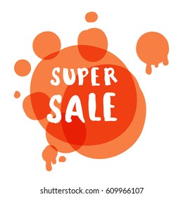 Flat color circle design super sale stickers. Vector illustrations for online shopping, product promotions, website and mobile website badges, ads, print material.