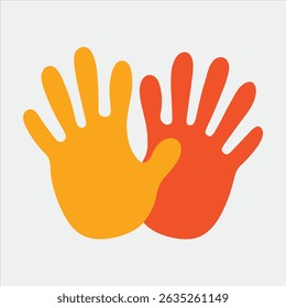 Diseño de manos de arcilla de color plano