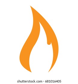 flat color fire icon