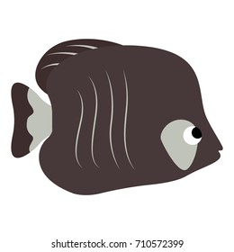 flat color fish icon