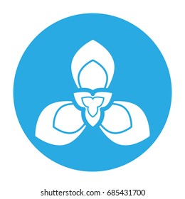 flat color flower icon