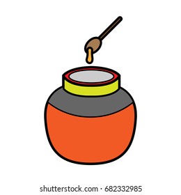flat color honey icon