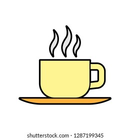 Flat Color Hot Drink Icon