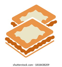 Pfefferkuchen für Apps und Webseiten mit flachen Farben