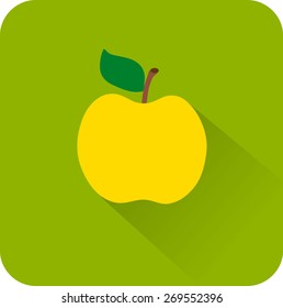 Flat color icons apple.