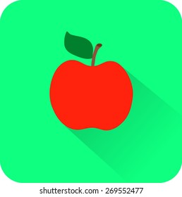Flat color icons apple.