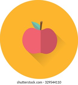 Flat color icons apple.