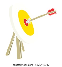 flat color illustration of archery target