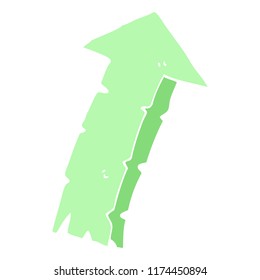 flat color illustration of arrow