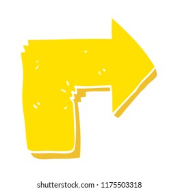 flat color illustration of arrow
