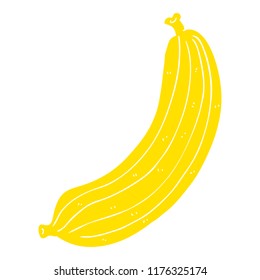flat color illustration of banana