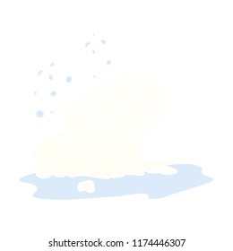 flat color illustration of bar of soap
