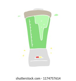 flat color illustration of blender