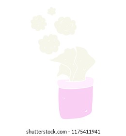 flat color illustration of box of tissues