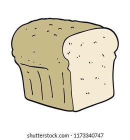 flat color illustration of bread