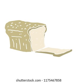 flat color illustration of bread