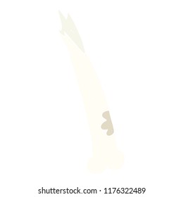 flat color illustration of broken bone