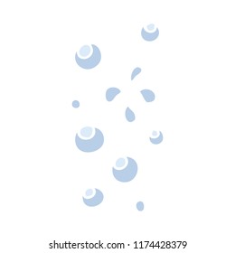 flat color illustration of bubbles